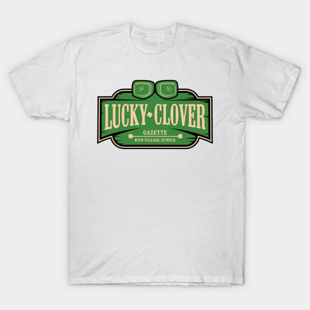 Lucky Clover Gazette T-Shirt by jorgejebraws